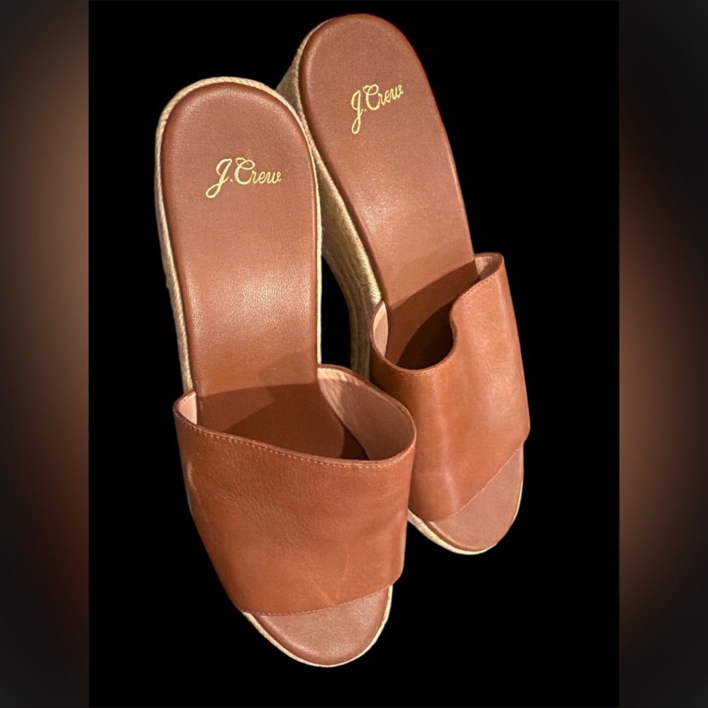 J. Crew Brown Leather Sandals
